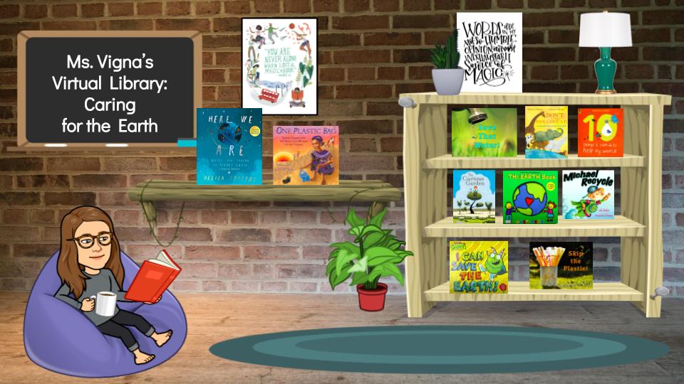 Bitmoji Virtual Library - Caring for the Earth